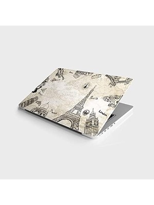 Laptop Notebook Pc Kaplama Etiketi World Paris