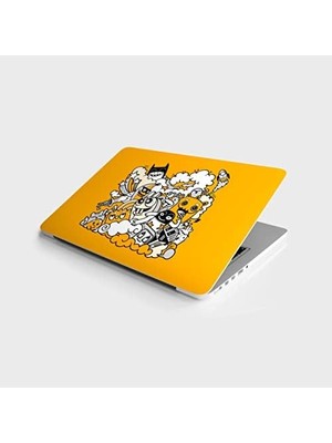 Laptop Bilgisayar Notebook Pc Kaplama Etiketi Dooddle