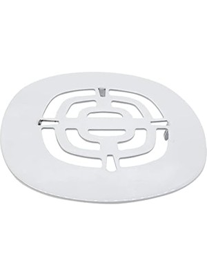 Westbrass A316-50 4-1/2 "od Pirinç Geçmeli Duş Süzgeci Izgara Tahliye Kapağı, Toz Boya Beyaz