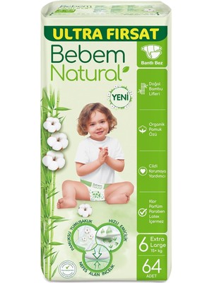 Bebem Natural E.large Bebek Bezi 64'lü