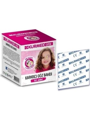 Kurmed Optik Kapatıcı Göz Bandı - 50 Adet Kız