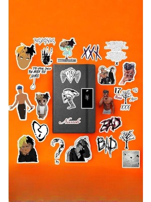 Xxxtentacion Paketi/bullet Journal Defter Çıkartma Ajanda Laptop Etiket, 8749685498654163