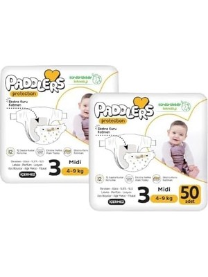 Protection Bebek Bezi 3 Numara (100 Adet) Bakım Seti