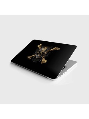 Laptop Bilgisayar Notebook Pc Kaplama Etiketi Kurukafa