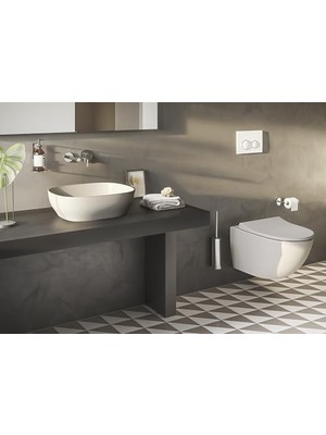 Outline 5994B420-0016 Kare Lavabo, 48 Cm, Mat Bej