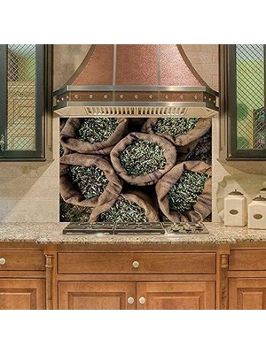 Mutfak Duvar Tezgah Arası Ocak Arkası Kaplama Taze Zeytin