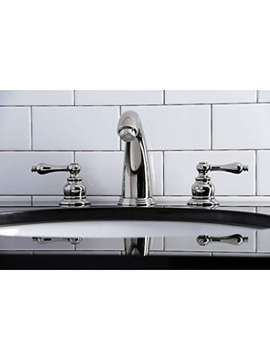 KB986ALPN Viktorya Dönemi Yaygın Banyo Bataryası, Cilalı Nikel
