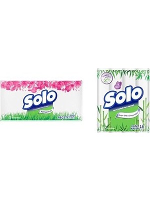 Solo Peçete 200'LÜ X1 + Solo 16'lı X1