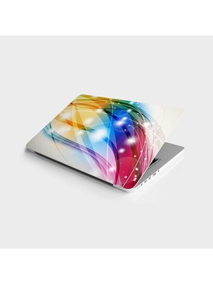 Laptop Bilgisayar Notebook Pc Kaplama Etiketi Renkli Desen