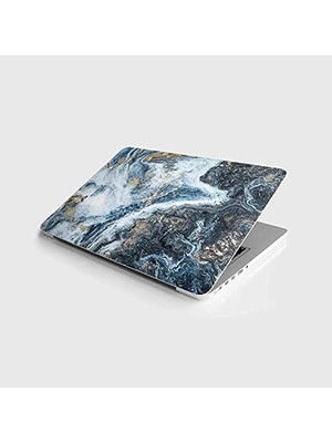 Laptop Notebook Pc Kaplama Etiketi Soyut Mermer Doku