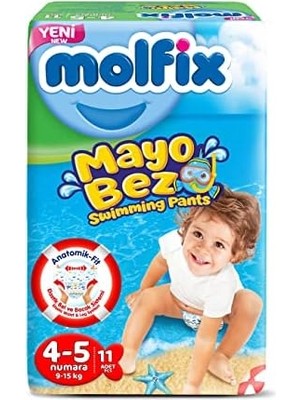 Molfix Mayo Bebek Bezi Karma 4-5 Numara 9-15 kg (1 x 11 Adet)