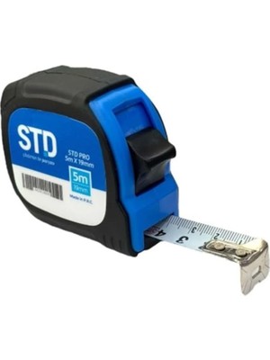 Std Pro Şerit Metre, 10M Uzunluk, 25MM Genişlik, Pratik ve Dayanıklı Tasarım, Inşaat ve Tadilat Için