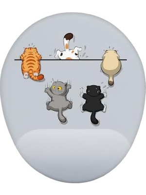 Yaramaz Kediler Bilek Destekli Mouse Pad