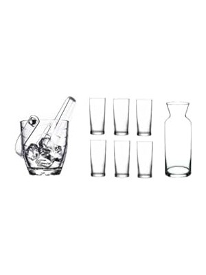 Rakı Bardak ve Buz Kovası Seti 9 Prç
