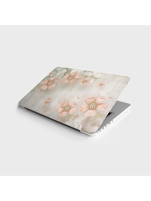 Laptop Notebook Pc Kaplama Etiketi Pembe Gül