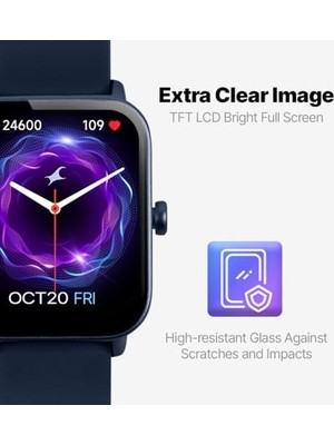 46MM Tft Ekranlı Dikdörtgen Kasa Akıllı Saat