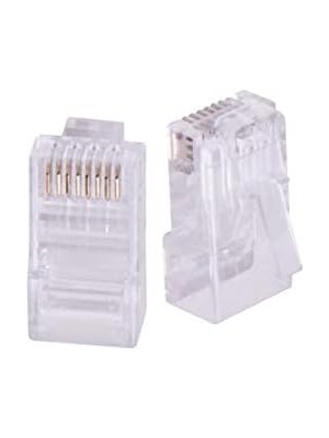 QPORT-Q-J600Y Yeni Nesil Cat6 50 Adet Rj-45 Konnektör