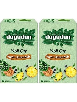 Yeşil Çay Açai Ananaslı Bardak Poşey Çay x 2 Adet