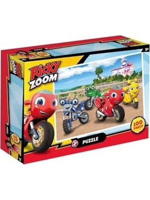 Ricky Zoom Lisanslı 100 Parça 34X24CM Çocuk Puzzle Yapboz Serisi
