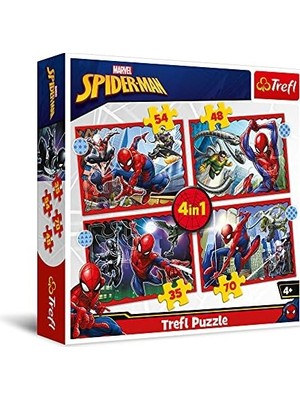 Puzzles - "4'ü 1 Arada" - Kahraman Örümcek Adam/ Örümcek Adam