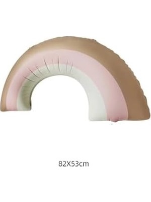 Retro Gökkuşağı Folyo Balon Büyük Boy Pembe