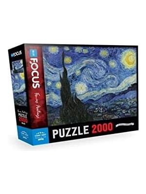 Blue Focus Starry Night (Yıldızlı Gece) - Puzzle 2000 Parça