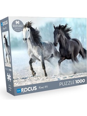 Blue Focus 1000 Parça Puzzle - Horses (Atlar)