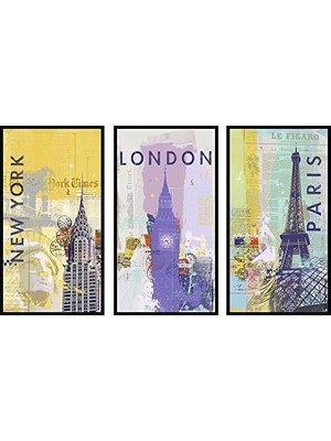 3 x 500 Parça Puzzle Dünya Sehirleri (163298)