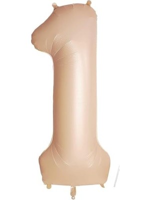 - 1 Rakamı Karamel Folyo Balon 34 Inch 86 cm
