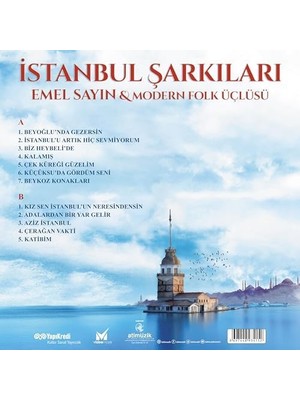 Sayın Modern Folk Üçlüsü Istanbul Şarkıları Renkli Plak, Türk Müziği Albümü