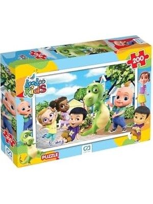Looloo Kids Lisanslı 200 Parça 33X48CM Çocuk Puzzle Yapboz Serisi