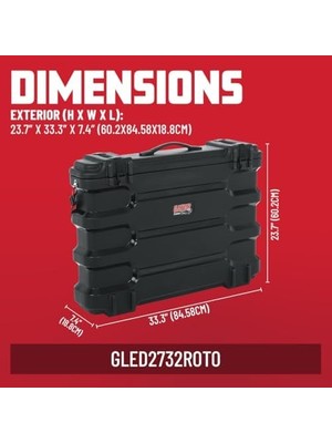 Kalıplı Lcd/led Tv ve Monitör Taşıma Kutusu, 27-32 Inç Ekranlar Için Uygun, GLED2732ROTO