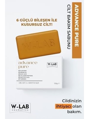 W-Lab Kozmetik Advance Pure Sabun 125 gr