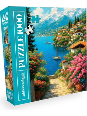 1000 Parça - Mountaın Lake Vıllage (Dağ Gölü Kasabası)