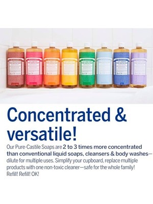 Dr.bronner's Çok Amaçlı Sıvı Sabun Nane Kokulu 739ML