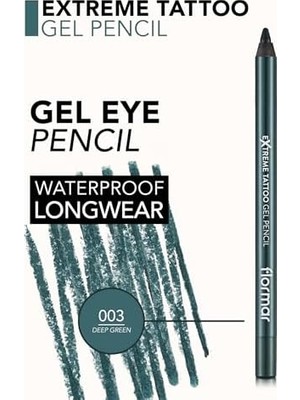Extreme Tattoo Gel Pencil 003 Deep Green Göz Kalemi