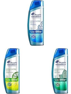 & Shoulders Seti | Derinlemesine Temizlik Şampuan Yoğun Ferahlık Deniz Mineralleri 300ML X1 + Derinlemesine Temizlik Şampuan Yağlanma Kontrolü Limon 300ML X1...