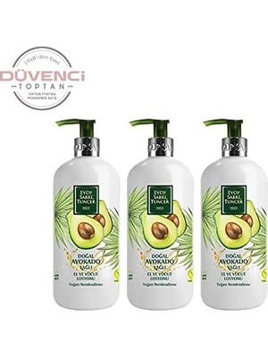 Doğal Yağlı El ve Vücut Losyonu 500 ml x 3 Adet