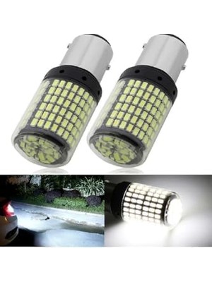 Nkt Group (7719) 93 Tek Duy P21W LED BA15S 144 Ledli Ultra Güçlü Beyaz Işık (2 Adet) ile Uyumlu
