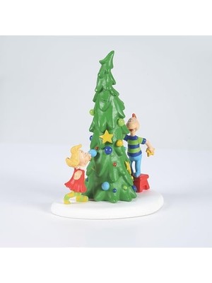Department 56 Dr. Seuss The Grinch Village Whoville Ağacı Figürü, 10 Cm, Çok Renkli