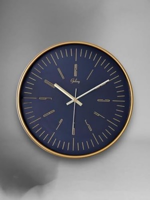 Galaxy 218-A-10 Serisi Eskitme Metal Görünümlü Sessiz Akar Modern Duvar Saati 30 cm