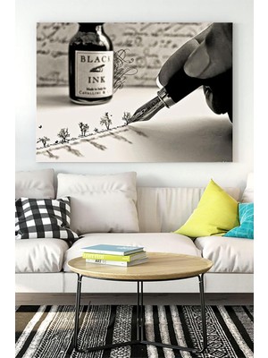 (PSTER15900) El Yazısı Kanvas Tablo 30 x 40