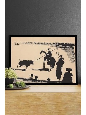 (PSTER14782) Toros - Pablo Picasso Sanatsal Çerçeveli Tablo 21 x 30