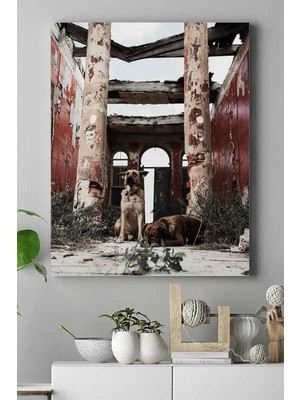 (PSTER16692) Köpek Hayvan Kanvas Tablo 2 21 x 30