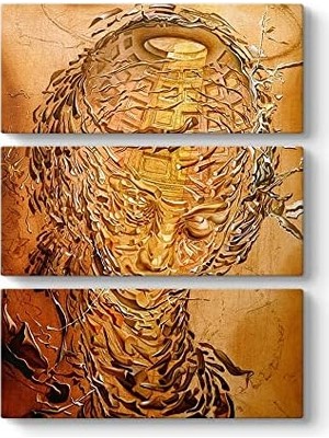 Salvador Dali - Raphaelesque Tablosu 70 x 96-3 Parçalı