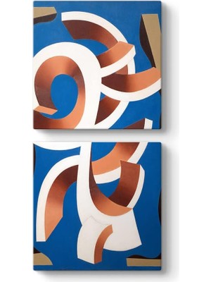 Charles Biederman - Untitled Tablosu 60 x 123-2 Parçalı