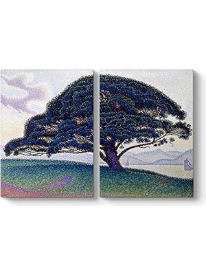 Paul Signac - The Bonaventure Tablosu 63 x 40-2 Parçalı