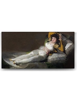 Francisco Goya - Giyinik Maya Tablosu - 100X50CM