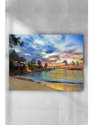 (PSTER8182) Seyşeller Manzara Poster (30X40CM)
