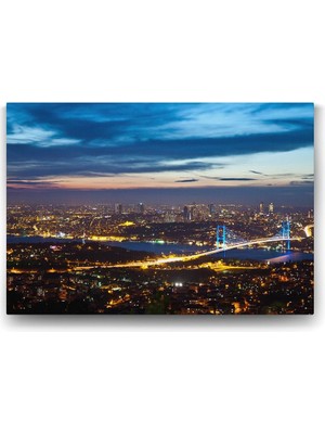 Istanbul Panorama Tablosu - 90X60CM